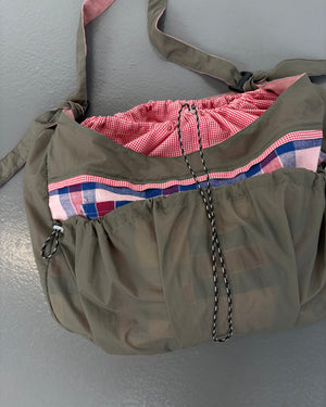 Sheer Khaki Large Sling Bag