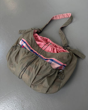 Sheer Khaki Large Sling Bag