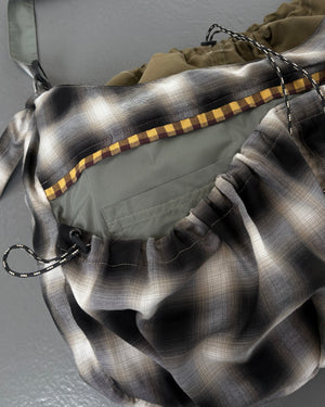 Black and White Faded Large Sling Bag