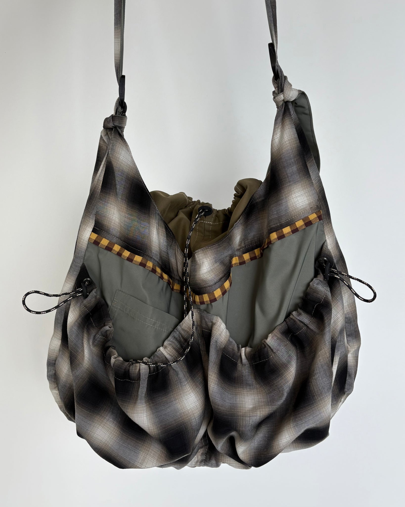 Black and White Faded Large Sling Bag
