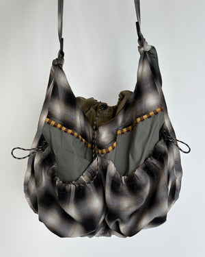 Black and White Faded Large Sling Bag
