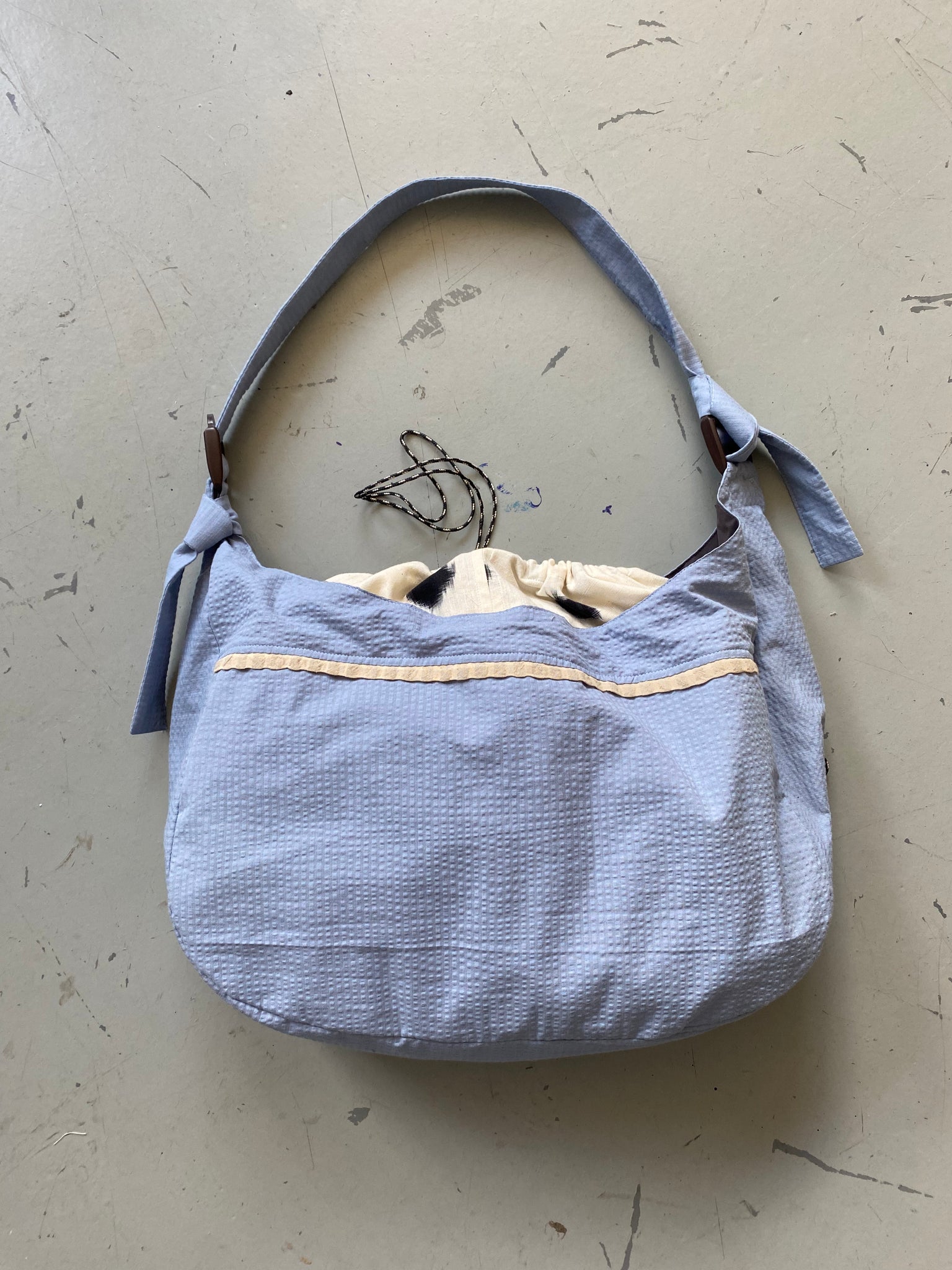 Sky Blue Large Sling Bag This Uniform