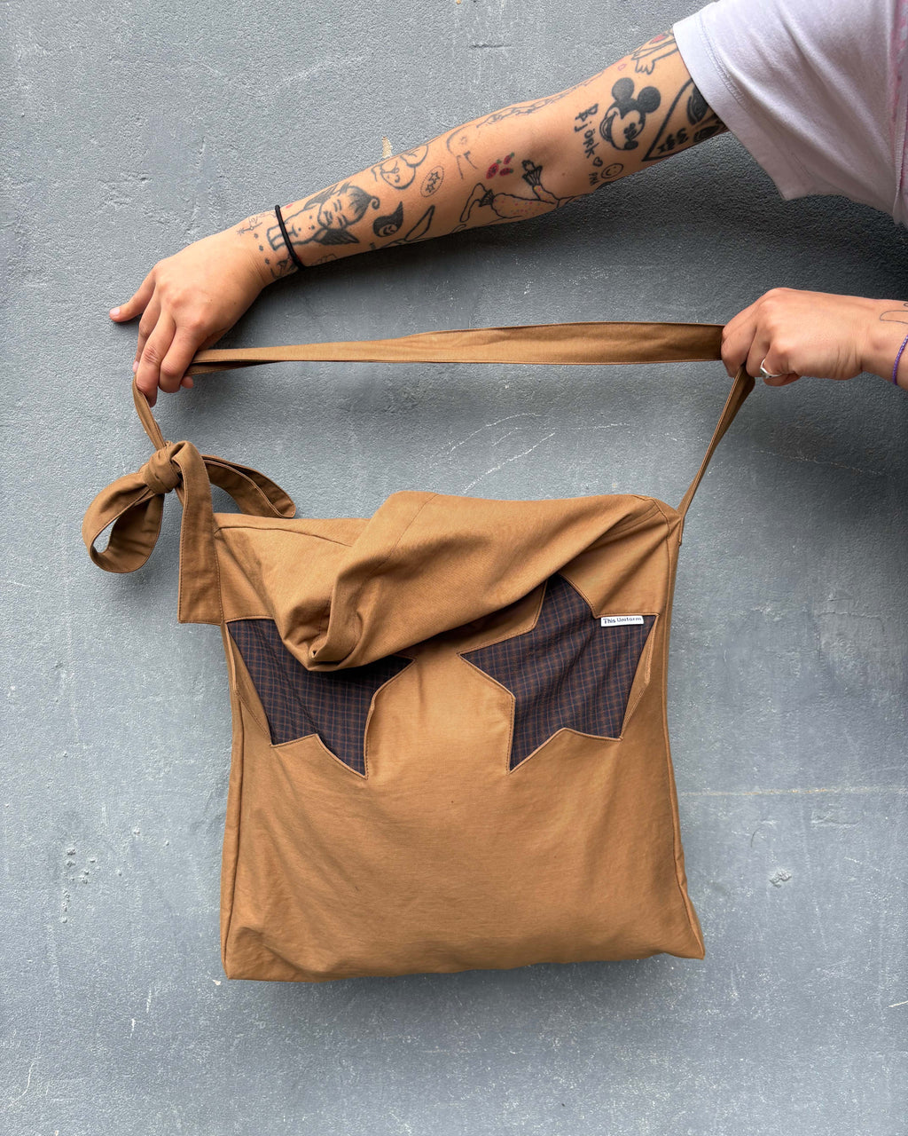 Tan Star Book Bag