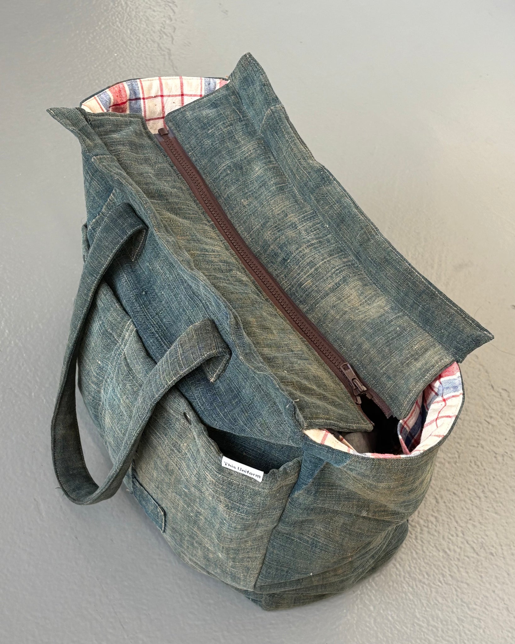 Vintage Indigo Dyed Work Bag