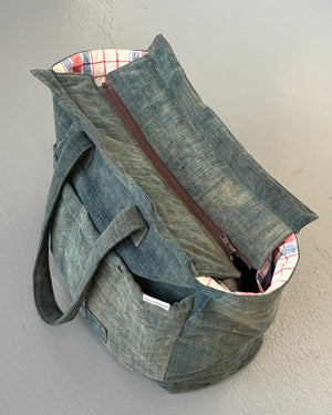 Vintage Indigo Dyed Work Bag