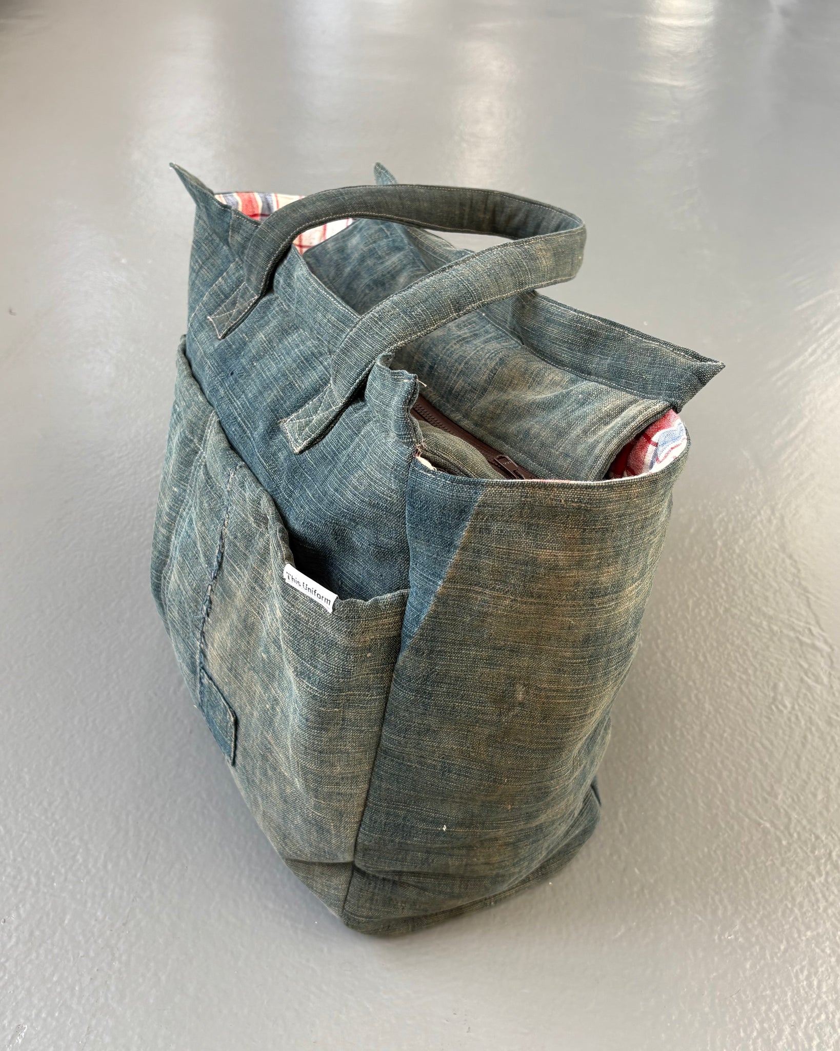 Vintage Indigo Dyed Work Bag