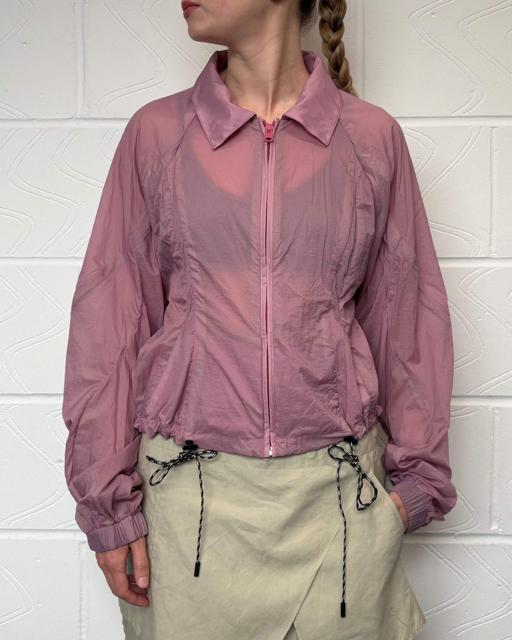 Pink Sheer Flower Jacket