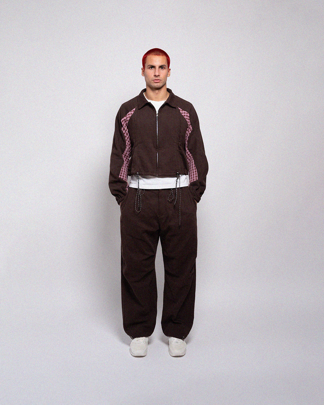 this uniform Brushed Brown Pleat Trouser
