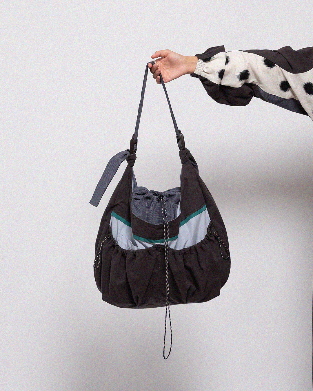 Large Charcoal Sling Bag