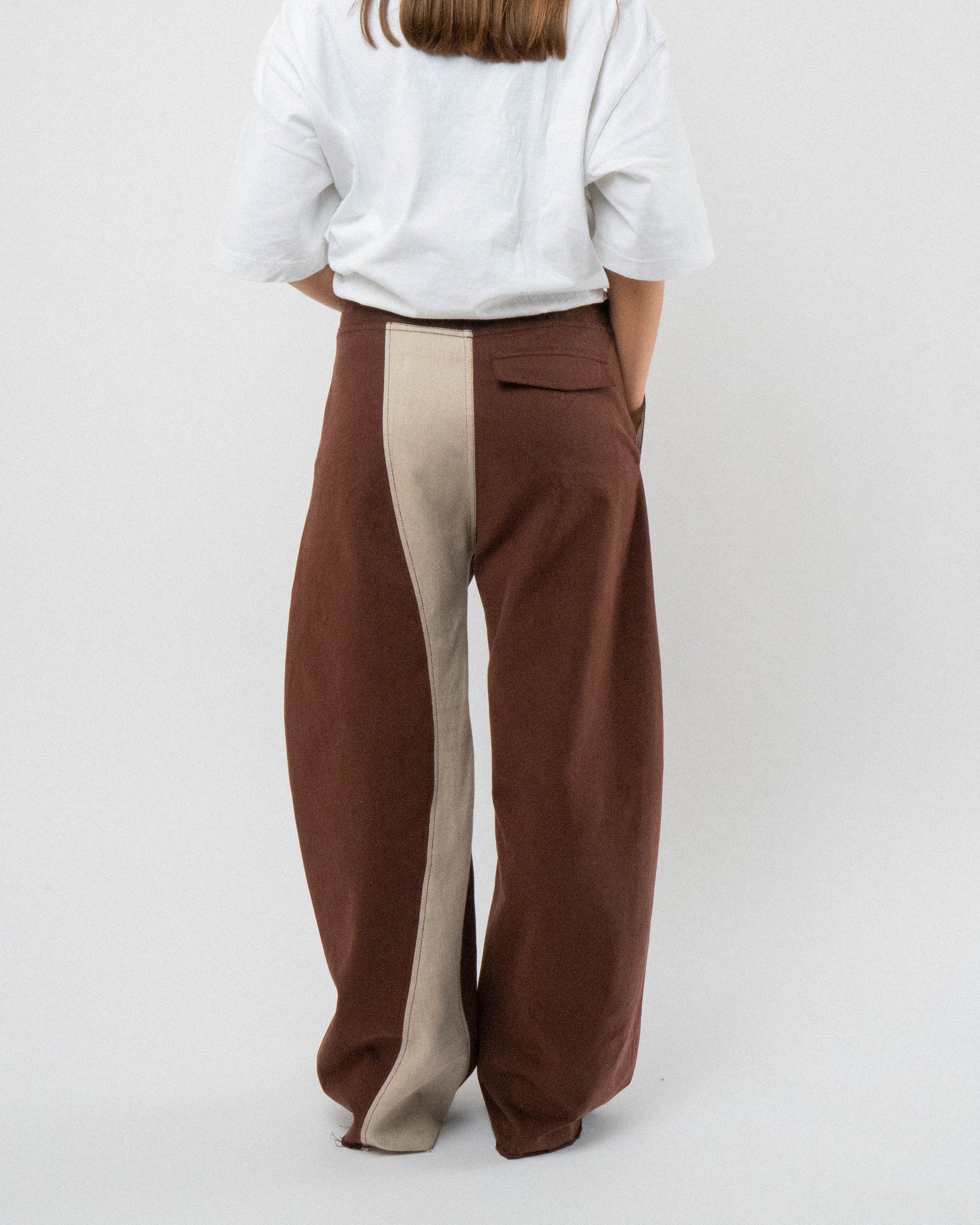 Chestnut Peachskin Trousers