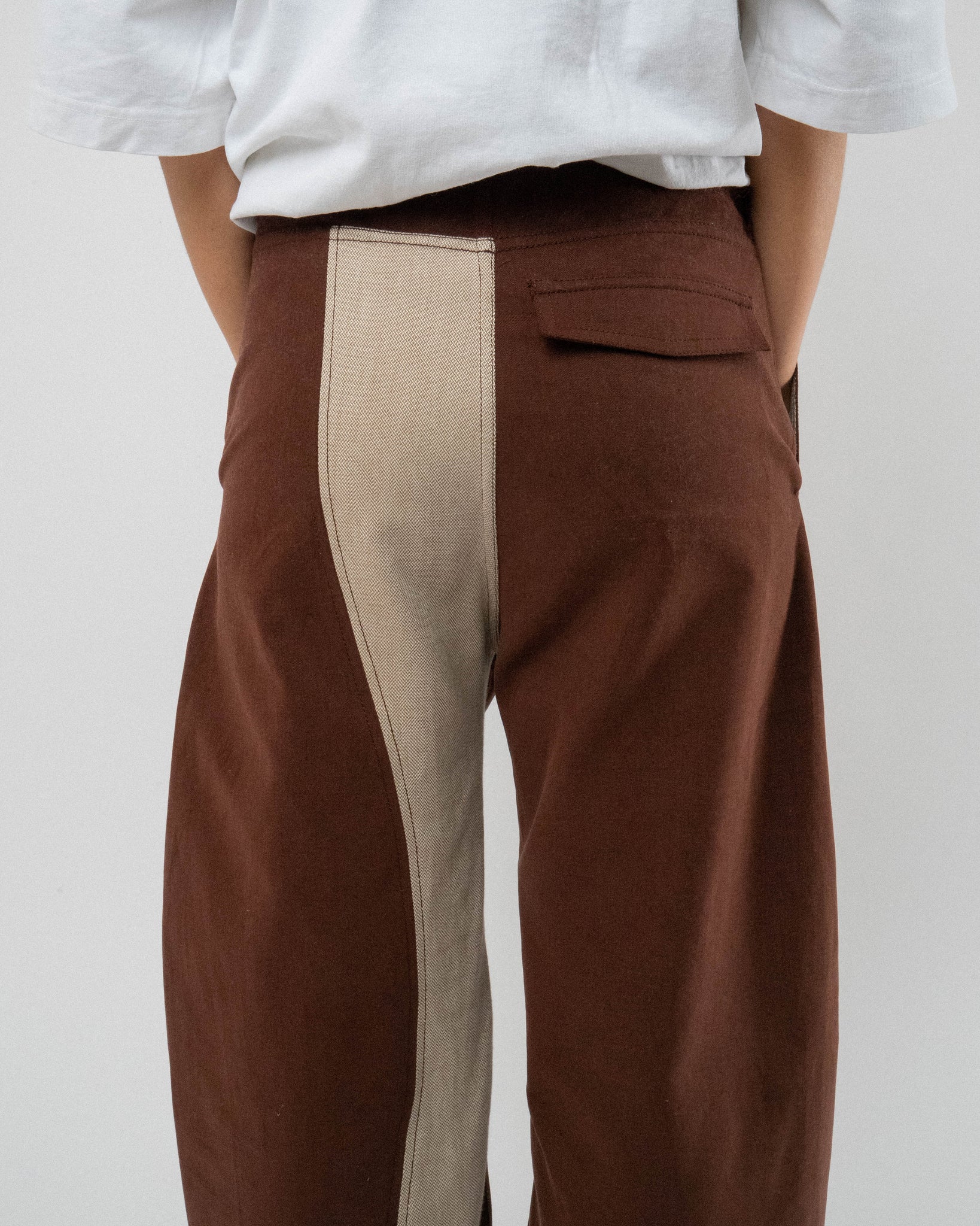 Chestnut Peachskin Trousers