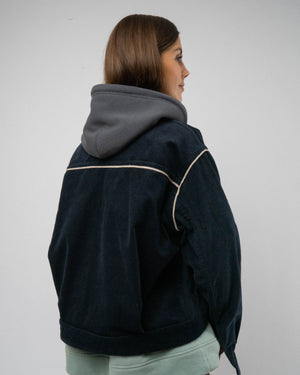 Navy Needlecord Jacket